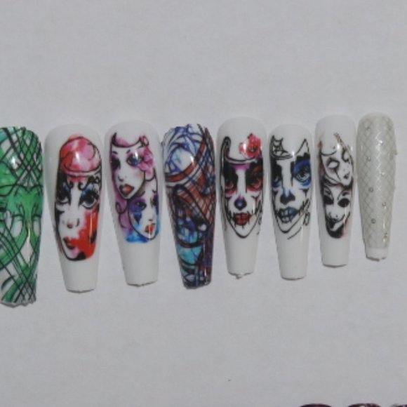 Costume masks- press on nail set - Picture 8 of 10